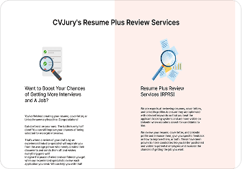 Get expert CV review