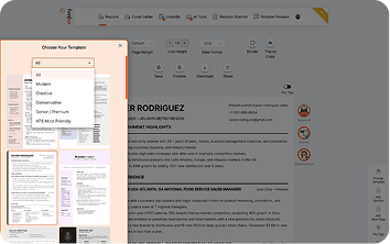 Start with a CV template