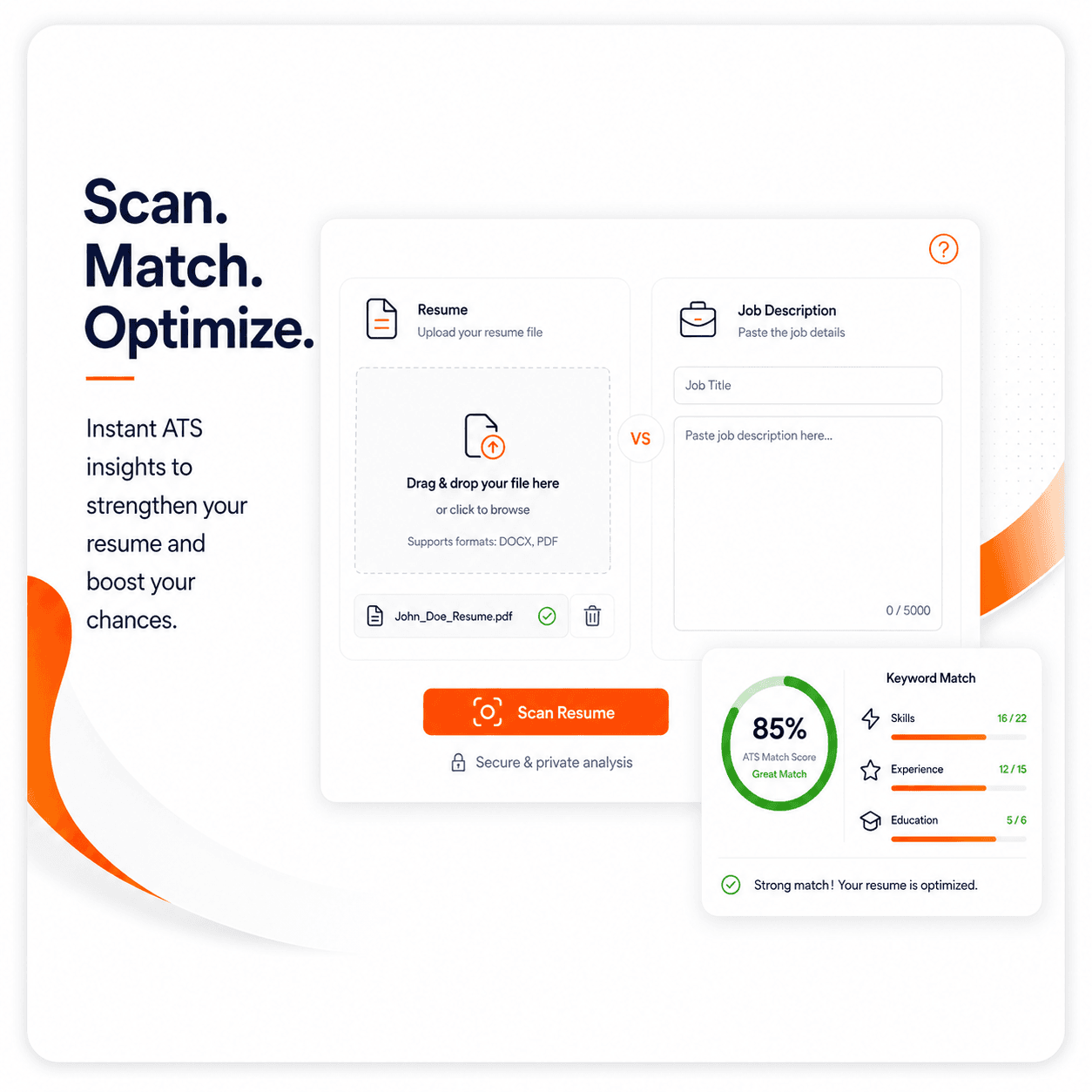 CVJury Resume Scanner interface